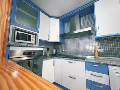 Una cocina o zona de cocina en Apartamento en Roquetas de Mar