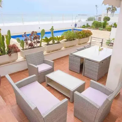 Cadre exceptionnel Appartement les pieds dans l'Eau Mer Piscine Clim Terrasse Vue Mer