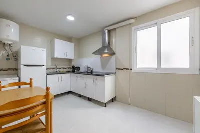 Una cocina o zona de cocina en AlmeriaSuite Sabinar Beach