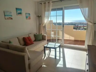 Zona de estar de Almerimar Sea, Golf and Views