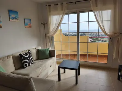 Zona de estar de Almerimar Sea, Golf and Views