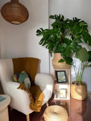 Zona de estar de Central and Cozy Retreat - Ferienwohnung Almería