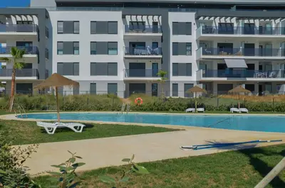 Piscina en o cerca de TrendyHomes Almerimar Beach II, residencial de lujo en primera línea de playa