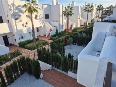Jardín al aire libre en Apartamento moderno y lujoso con aire acondicionado en San Juan de los Terreros - ES-376-42