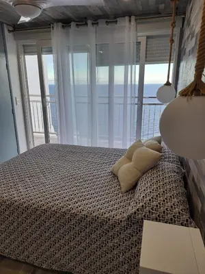Cama o camas de una habitación en Blue Horizon