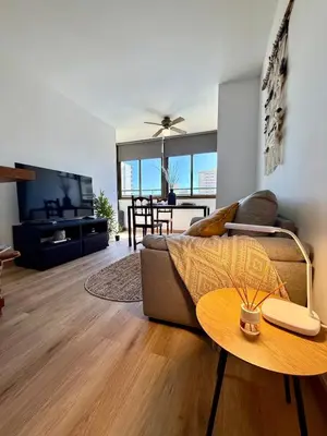 Zona de estar de Apartamento con vista al mar en Aguadulce