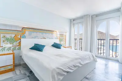Cama o camas de una habitación en Bahía Vista