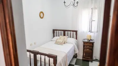 Cama o camas de una habitación en Casa rural el cerezo