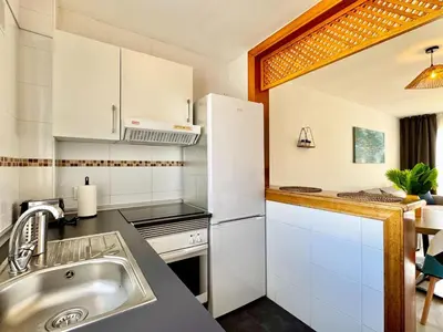 Una cocina o zona de cocina en Apartment near Playa Serena