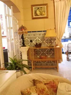 Cama o camas de una habitación en Casa en la playa