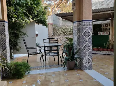 Un patio o zona al aire libre en Casa en la playa
