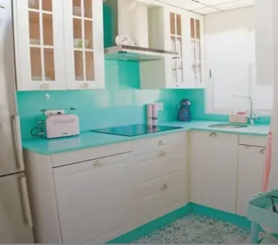 Una cocina o zona de cocina en Alojamiento Oasis Playa