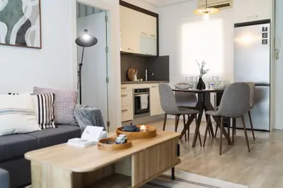 Una cocina o zona de cocina en Apartamento en Reyes Católicos
