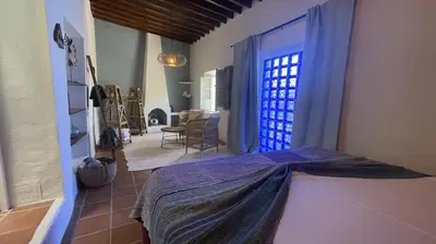 Zona de estar de Cuevas Soluna en Solara, voor max 8 personen