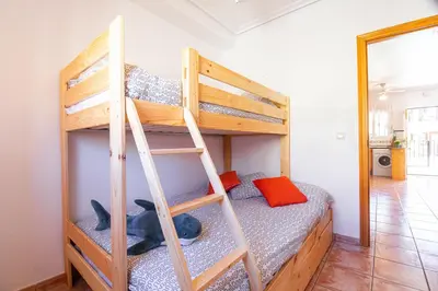 Cama o camas de una habitación en El Calón Beach and Pool