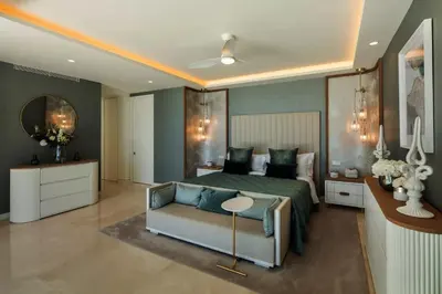 Zona de estar de Beachfront apartamento in san josé