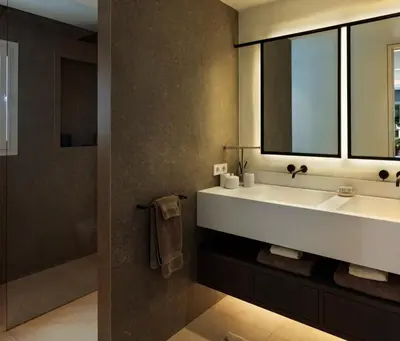Un baño de Beachfront apartamento in san josé