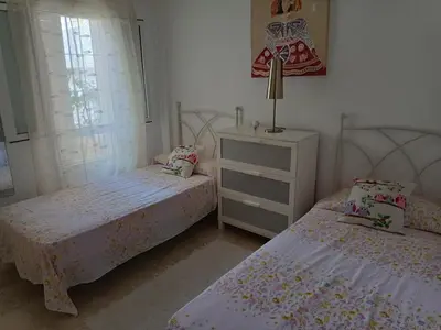 Cama o camas de una habitación en Apartamento Residencial mojacar