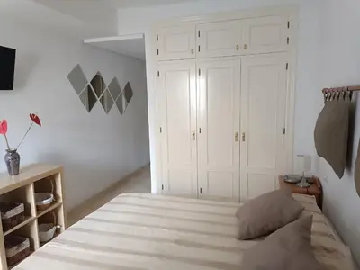 Cama o camas de una habitación en Apartamento Residencial mojacar