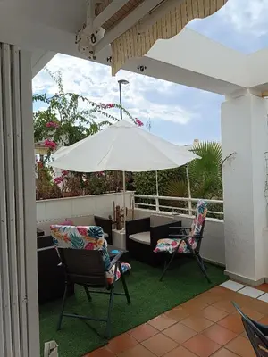 Un balcón o terraza de Apartamento Residencial mojacar