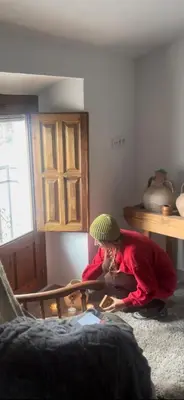 Zona de estar de Rufina casa rural con bañera hidromasaje