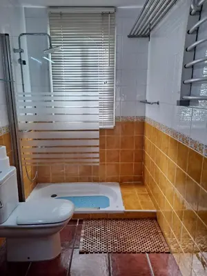 Un baño de apartamento en urbanización nudista