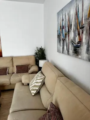 Zona de estar de Aguilas Home Beach by Joan