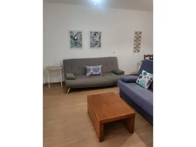 Zona de estar de Apartment in Almeria with shared pool