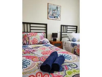 Cama o camas de una habitación en Cozy Apartment in Vera, Just Steps from the Beach