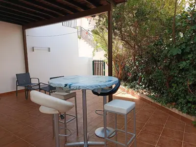 Un balcón o terraza de Getaway in Vera Apartment in Natura World