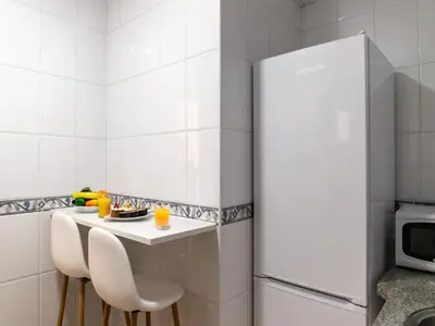 Una cocina o zona de cocina en Beautiful apartment by the sea in Almeria