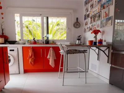Una cocina o zona de cocina en Vacation villa with sea views in Mojácar