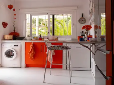 Una cocina o zona de cocina en Vacation villa with sea views in Mojácar