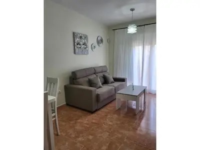 Zona de estar de Apartment with shared pool near Almeria coast