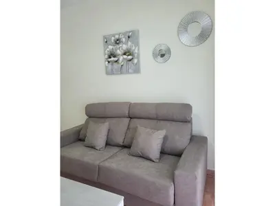 Zona de estar de Apartment with shared pool near Almeria coast
