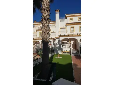 Jardín al aire libre en cozy vacation apartment in Vera