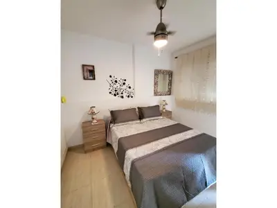 Cama o camas de una habitación en cozy vacation apartment in Vera