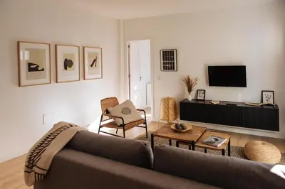 Una televisión o centro de entretenimiento en ZURIA - Casa tranquila con patio en Cabo de Gata