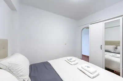 Cama o camas de una habitación en AlmeriaSuite Casa de Luz