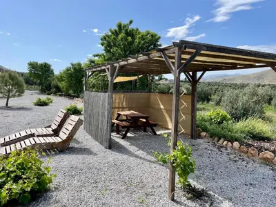 Jardín al aire libre en Casa Bella Teepees