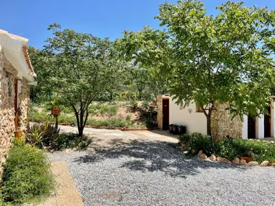 Jardín al aire libre en Casa Bella Teepees