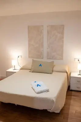 Cama o camas de una habitación en La bodega de la Yaya