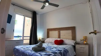 Cama o camas de una habitación en Apartalux Vera Palace