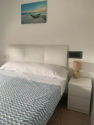 Cama o camas de una habitación en Hostal El Perejil