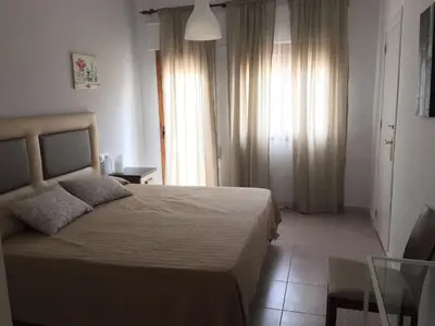 Cama o camas de una habitación en Hostal El Perejil