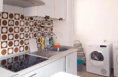 Una cocina o zona de cocina en Apartalux Almerimar Beach