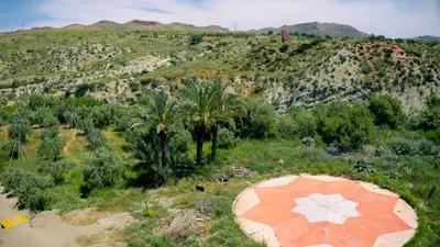 Paisaje cerca de este camping