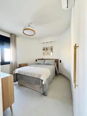 Cama o camas de una habitación en MarAdentro Penthouse - Views and beach at 10 minutes