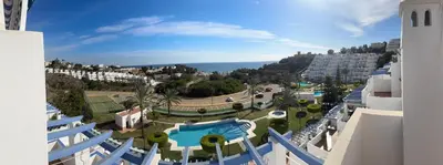 Piscina en o cerca de Apartamento en Mojácar Playa con vistas al Mar y Piscina
