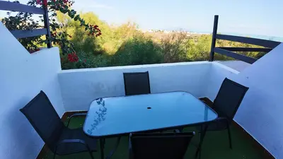 Un balcón o terraza de Apartalux Gold Oasis